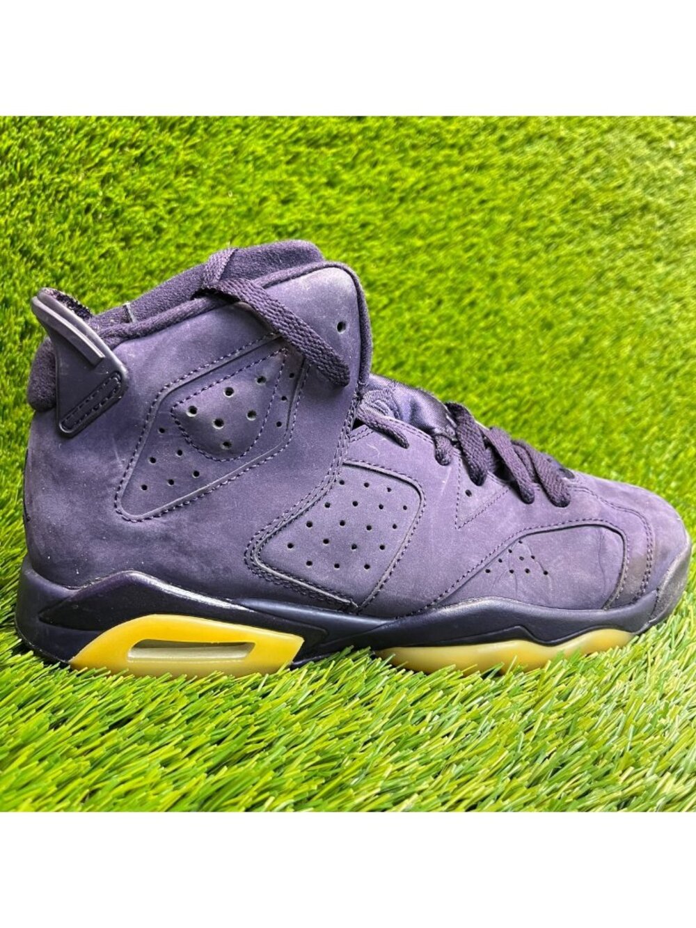 Nike Air Jordan 6 Retro GG Girls Size 6.5Y Purple Basketball Shoes Sneakers
